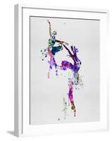 Two Ballerinas Dance Watercolor-Irina March-Framed Art Print