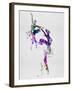 Two Ballerinas Dance Watercolor-Irina March-Framed Art Print