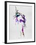 Two Ballerinas Dance Watercolor-Irina March-Framed Art Print