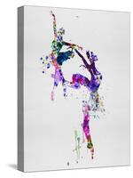 Two Ballerinas Dance Watercolor-Irina March-Stretched Canvas