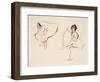 Two Ballerinas, Holding Their Ankles Wearing Ballet Skirts-Isobel Lilian Gloag-Framed Giclee Print