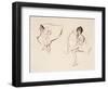 Two Ballerinas, Holding Their Ankles Wearing Ballet Skirts-Isobel Lilian Gloag-Framed Giclee Print