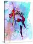 Two Ballerinas Watercolor 1-Irina March-Stretched Canvas