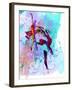 Two Ballerinas Watercolor 1-Irina March-Framed Art Print