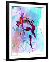 Two Ballerinas Watercolor 1-Irina March-Framed Art Print