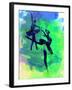 Two Ballerinas Watercolor 2-Irina March-Framed Art Print