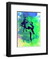 Two Ballerinas Watercolor 2-Irina March-Framed Art Print