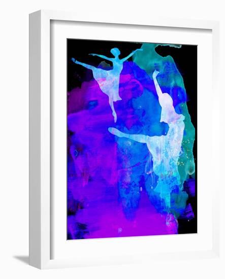 Two Ballerinas Watercolor 3-Irina March-Framed Art Print