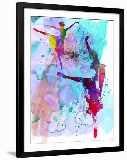 Two Ballerinas Watercolor 4-Irina March-Framed Art Print