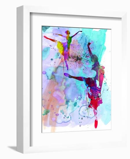 Two Ballerinas Watercolor 4-Irina March-Framed Art Print