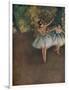 'Two Ballet Dancers on the Stage (Deux Danseuses Sur La Scene)', 1874 (1946)-Edgar Degas-Framed Premium Giclee Print