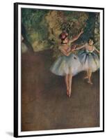 'Two Ballet Dancers on the Stage (Deux Danseuses Sur La Scene)', 1874 (1946)-Edgar Degas-Framed Premium Giclee Print