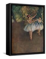 'Two Ballet Dancers on the Stage (Deux Danseuses Sur La Scene)', 1874 (1946)-Edgar Degas-Framed Stretched Canvas