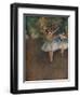 'Two Ballet Dancers on the Stage (Deux Danseuses Sur La Scene)', 1874 (1946)-Edgar Degas-Framed Premium Giclee Print