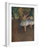 'Two Ballet Dancers on the Stage (Deux Danseuses Sur La Scene)', 1874 (1946)-Edgar Degas-Framed Giclee Print