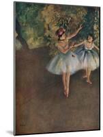 'Two Ballet Dancers on the Stage (Deux Danseuses Sur La Scene)', 1874 (1946)-Edgar Degas-Mounted Giclee Print