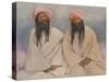 Two Baluchi chiefs - early 20th century-Mortimer Ludington Menpes-Stretched Canvas