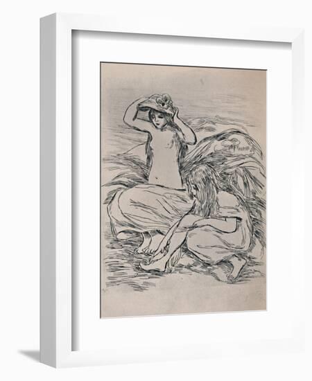 'Two Bathers', 1946-Pierre-Auguste Renoir-Framed Giclee Print