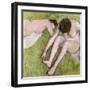 Two Bathers on the Grass, circa 1886-90-Edgar Degas-Framed Giclee Print