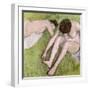 Two Bathers on the Grass, circa 1886-90-Edgar Degas-Framed Giclee Print