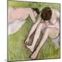 Two Bathers on the Grass, circa 1886-90-Edgar Degas-Mounted Giclee Print