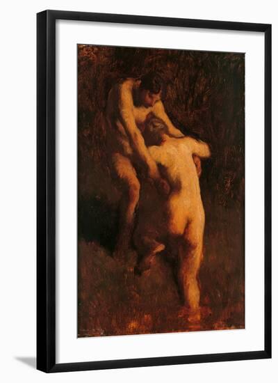 Two Bathers-Jean-François Millet-Framed Art Print