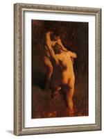 Two Bathers-Jean-François Millet-Framed Art Print