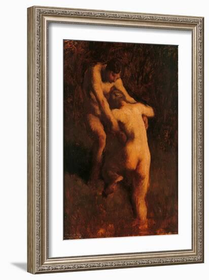 Two Bathers-Jean-François Millet-Framed Art Print