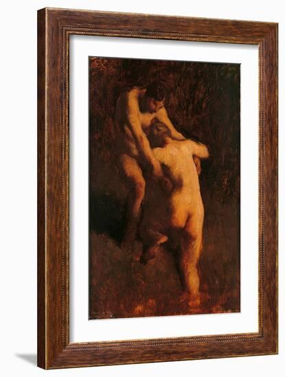 Two Bathers-Jean-François Millet-Framed Art Print