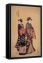 Two Beauties-Eisho Chokosai-Framed Stretched Canvas