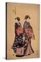 Two Beauties-Eisho Chokosai-Stretched Canvas