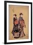 Two Beauties-Eisho Chokosai-Framed Giclee Print