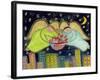 Two Big Diva Angels with Our Flag-Wyanne-Framed Giclee Print