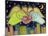 Two Big Diva Angels with Our Flag-Wyanne-Mounted Giclee Print