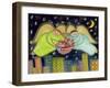 Two Big Diva Angels with Our Flag-Wyanne-Framed Giclee Print