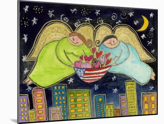 Two Big Diva Angels with Our Flag-Wyanne-Mounted Giclee Print