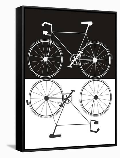 Two Bikes-Jan Weiss-Framed Stretched Canvas