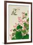 Two Birds and Begonia in Rain-Koson Ohara-Framed Giclee Print