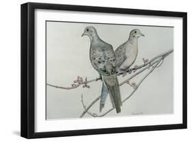 Two Birds on Branch-Rusty Frentner-Framed Giclee Print