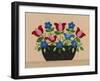 Two Birds with Flowers-Debbie McMaster-Framed Giclee Print