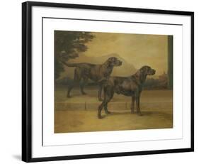 Two Black Labradors-Maud Earl-Framed Premium Giclee Print
