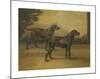 Two Black Labradors-Maud Earl-Mounted Premium Giclee Print