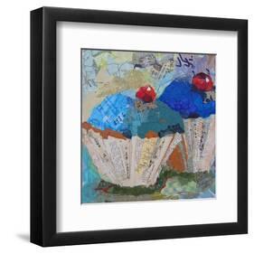 Two Blue 6X6-null-Framed Art Print