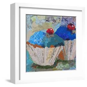 Two Blue 6X6-null-Framed Art Print