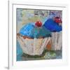 Two Blue 6X6-null-Framed Art Print