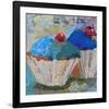 Two Blue 6X6-null-Framed Art Print