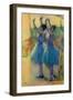 Two Blue Dancers-Edgar Degas-Framed Giclee Print