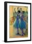 Two Blue Dancers-Edgar Degas-Framed Giclee Print