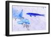 Two Blue Fish-Tom Kelly-Framed Giclee Print