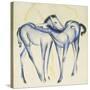 Two Blue Horses-Franz Marc-Stretched Canvas